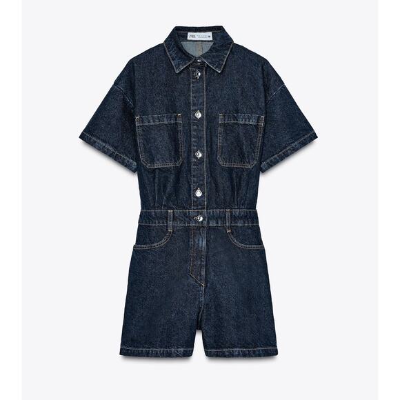 RARE!!! ZARA BLOGGER FAVE!!! Denim Jumpsuit NWT - Picture 15 of 16
